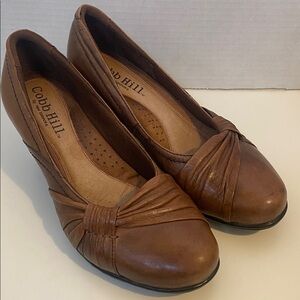 Cobb Hill by New Balance Brown Leather Shoes Comfortable size 7.5M